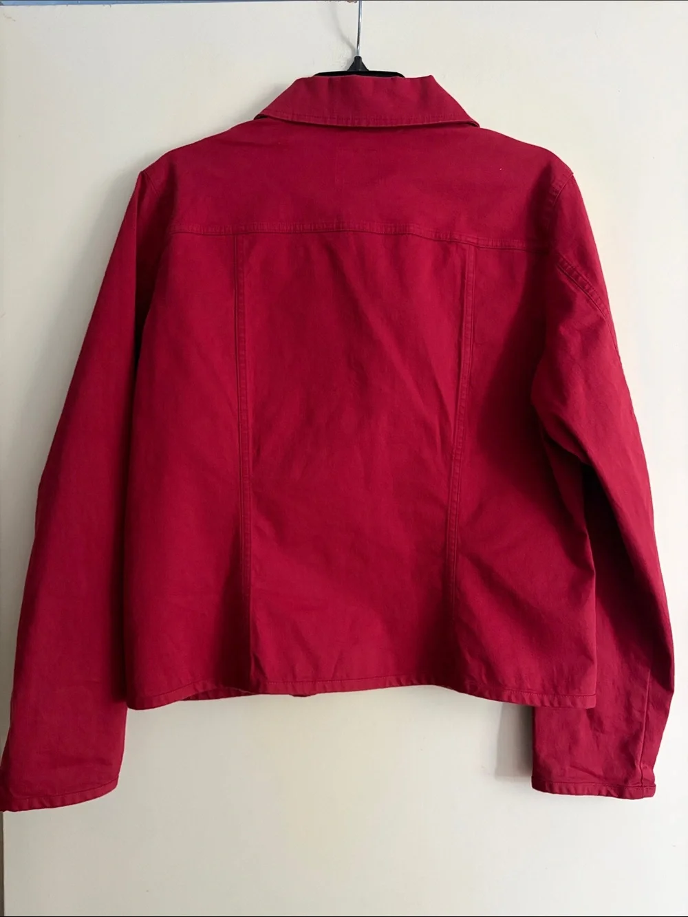 Faconnable women’s vintage red denim classic jacket, size L - Picture 4 of 4